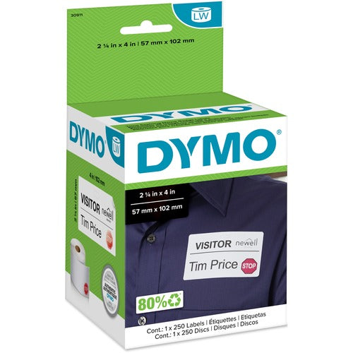 Dymo DYM30911 LabelWriter Time-expire Name Badge Labels