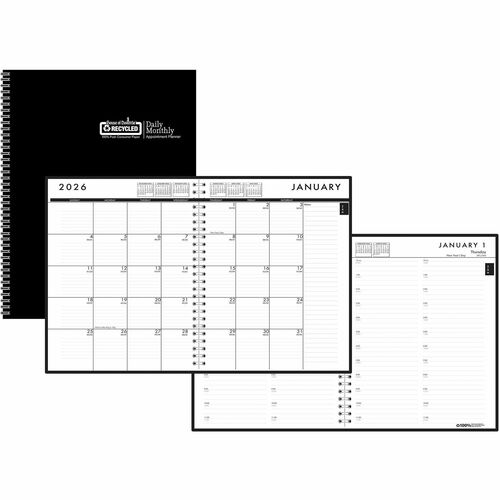 House of Doolittle HOD289632 Recycled Daily/Monthly 24/7 Appointment Planner