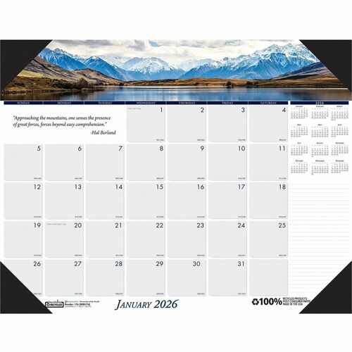 House of Doolittle HOD176 EarthScapes Mountains Desk Pad