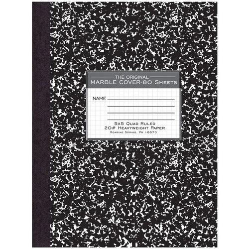 Roaring Spring ROA77475 Black Marble Composition Book