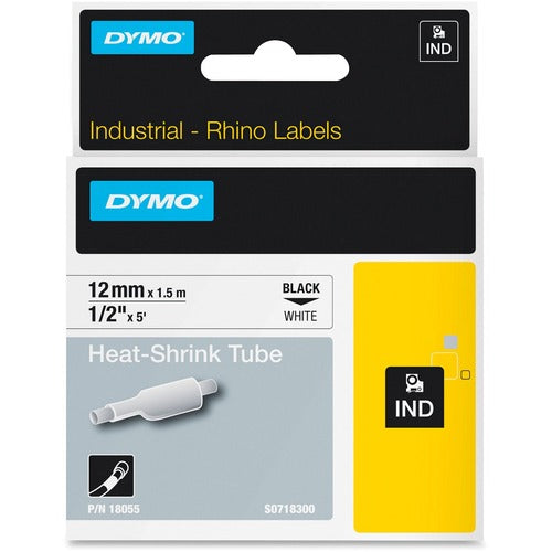 Dymo DYM18055 White Heat Shrink Tube