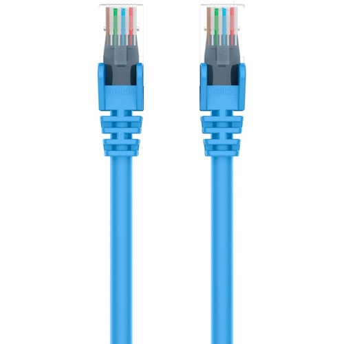 Belkin BLKA3L98001BLU CAT6 Ethernet Patch Cable, RJ45, M/M