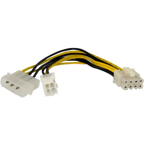 StarTech.com STCEPS48ADAP 6in 4 Pin to 8 Pin EPS Power Adapter with LP4 F/M
