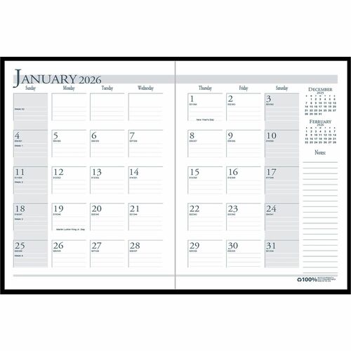 House of Doolittle HOD26002 Economy Stitched Cover Monthly Planner