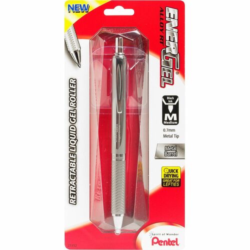 EnerGel PENBL407BP Alloy Retractable Gel Pens