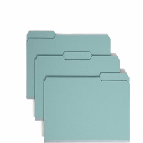 Smead SMD14937 Colored 1/3 Tab Cut Letter Recycled Fastener Folder