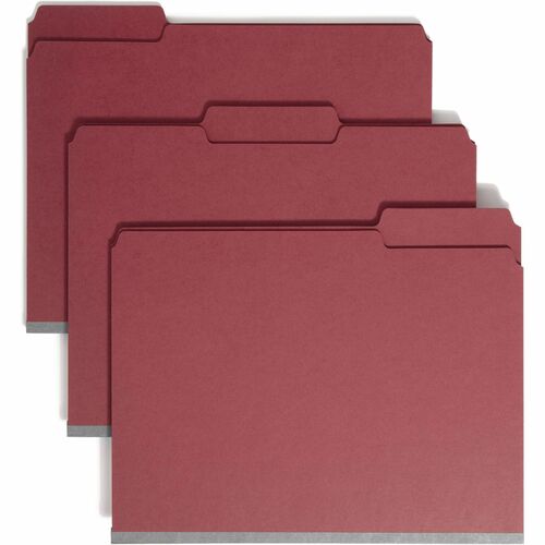 Smead SMD14936 Colored 1/3 Tab Cut Letter Recycled Fastener Folder
