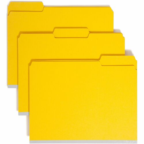 Smead SMD14939 Colored 1/3 Tab Cut Letter Recycled Fastener Folder