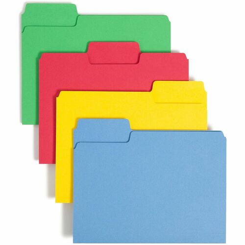 Smead SMD11987 SuperTab 1/3 Tab Cut Letter Recycled Top Tab File Folder