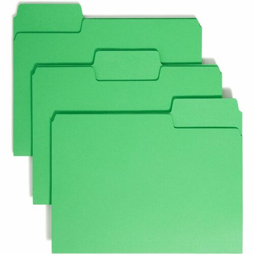 Smead SMD11985 SuperTab 1/3 Tab Cut Letter Recycled Top Tab File Folder