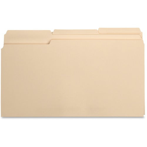 Business Source BSN17526 1/3 Tab Cut Legal Recycled Top Tab File Folder