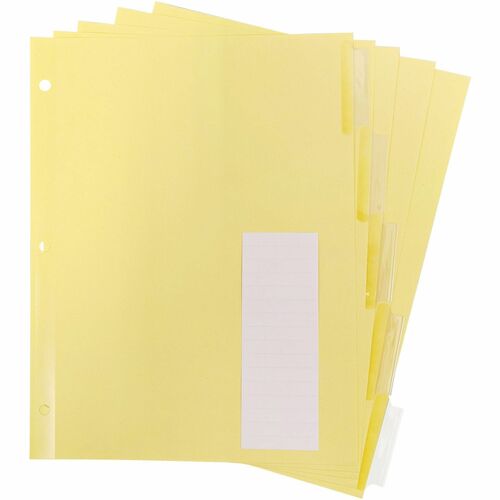 Business Source BSN20068 Buff Stock Ring Binder Indexes