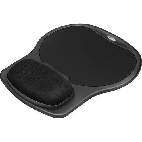 Fellowes FEL93730 Easy Glide Gel Wrist Rest And Mouse Pad - Black - 12" X 10" X 1.5" Dimension - Black - Gel, Lycra, Jersey - Wear Resistant, Tear Resistant