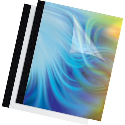 Fellowes FEL5222701 Thermal Presentation Covers - 1/8", 30 Sheets, Black - 11" Height X 8.5" Width X 0.1" Depth - 62.5 Mil Maximum Capacity - 30 X Sheet Capacity - Rectangular - Black, Clear - Polyvinyl Chloride (Pvc) - 10 / Pack