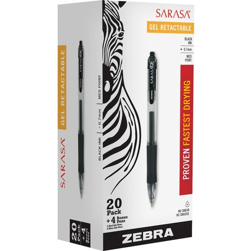 Zebra ZEB14680 Sarasa Dry X20 Retractable Gel Pen