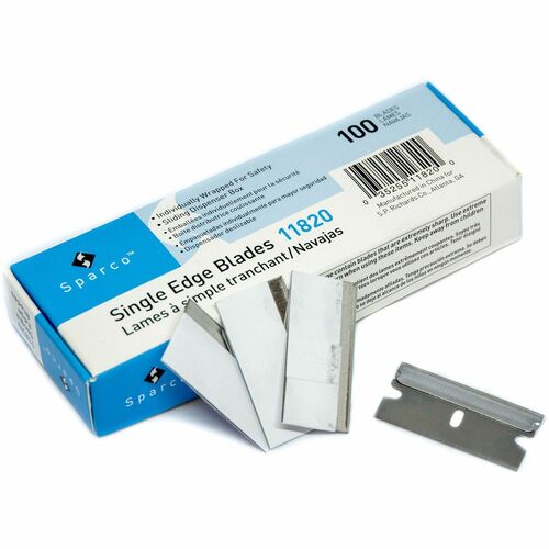 Sparco SPR11820 Individually Wrapped Single Edge Blades
