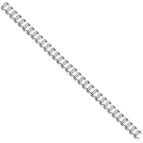 Fellowes FEL52541 Wire Binding Combs, 3/8", 80 Sheets, Black - 0.4" Height X 11" Width X 0.4" Depth - 80 X Sheet Capacity - Round - Black