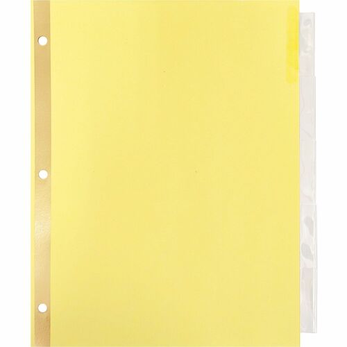 Business Source BSN20066 Insertable 5-Tab Ring Binder Indexes