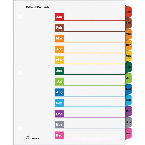 Cardinal® CRD60318CB OneStep Monthly Index System
