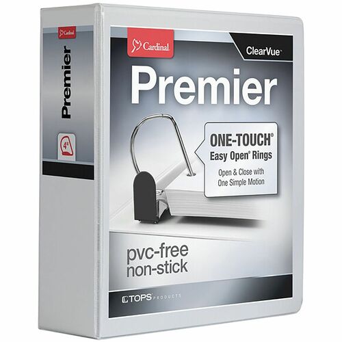 Cardinal® CRD10340CB Premier ONE-TOUCH® Easy Open® Locking Slant-D® Rings Binder