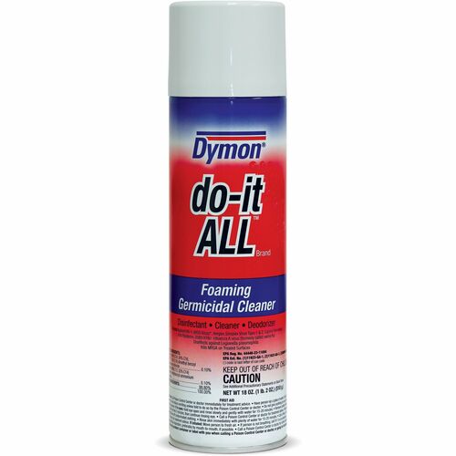 Dymon ITW08020CT Do-It-All Germicidal Foaming/Disinfectant - Aerosol - 0.16 Gal (20 Fl Oz) - 12 - 12 / Carton - White