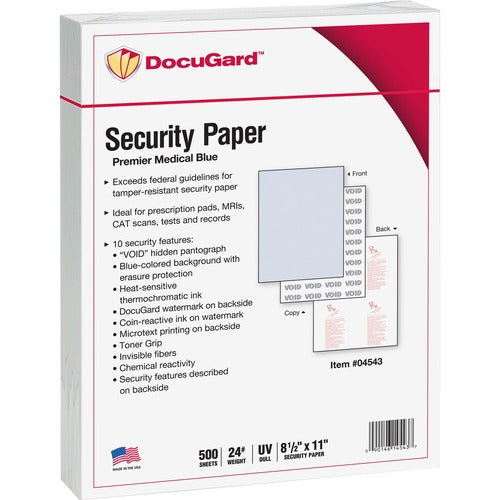 DocuGard PRB04543 Premier Medical Security Paper