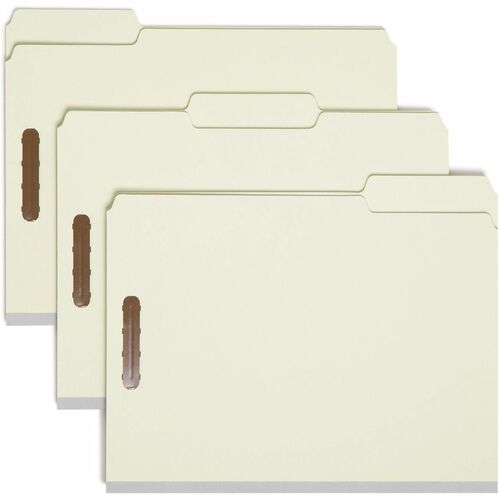 Smead SMD15004 1/3 Tab Cut Letter Recycled Fastener Folder