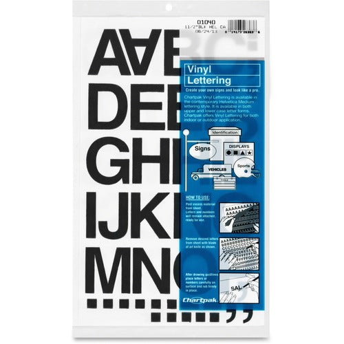 Chartpak CHA01040 Vinyl Helvetica Style Letters/Numbers