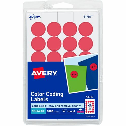 Avery® AVE05466 Avery® Color-Coding Labels