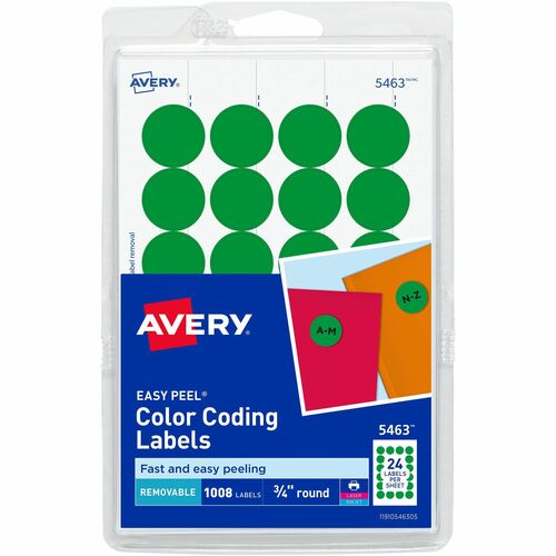 Avery® AVE05463 Avery® Color-Coding Labels