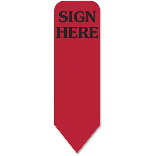 Redi-Tag RTG91012 Sign Here Reversible Red Refill Rolls