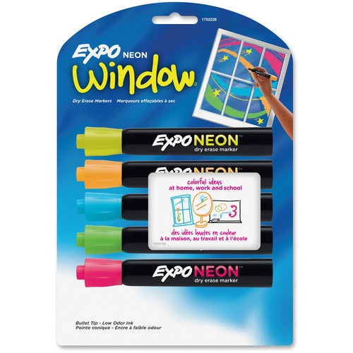 Expo SAN1752226 Neon Window Neon Dry-erase Markers