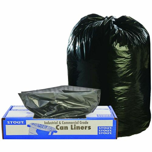 Stout STOT3658B15 Multiuse Bags - 60 Gal - 36" Width X 58" Length X 1.50 Mil (38 Micron) Thickness - Brown - 100/Carton - Office, Industry, Home