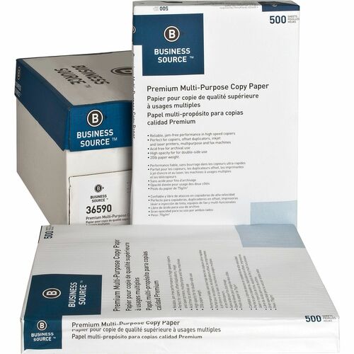 Business Source BSN36590 Premium Multipurpose Copy Paper - White