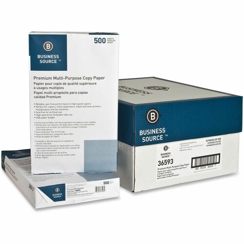 Business Source BSN36593 Premium Multipurpose Copy Paper - White