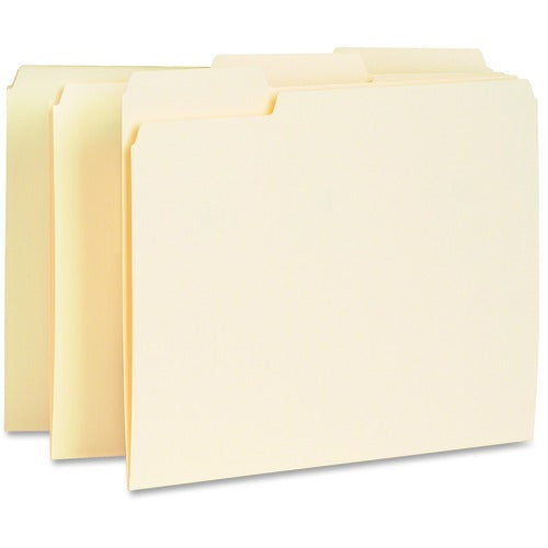 Business Source BSN65775 1/3 Tab Cut Letter Recycled Top Tab File Folder