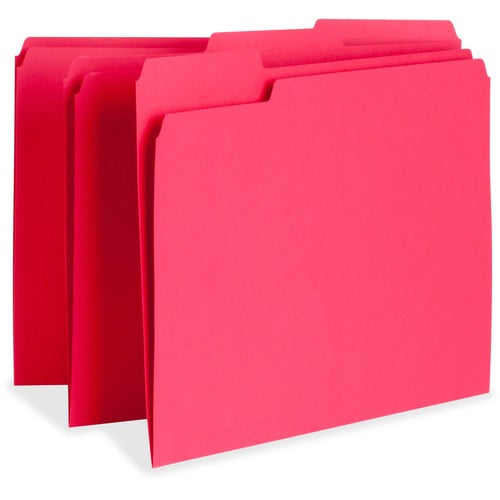 Business Source BSN65776 1/3 Tab Cut Letter Recycled Top Tab File Folder