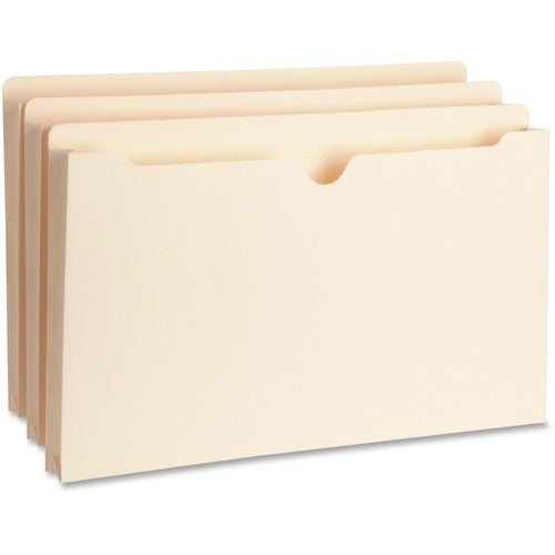 Business Source BSN65801 Straight Tab Cut Legal Recycled File Pocket