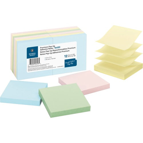 Business Source BSN16453 Reposition Pop-up Adhesive Notes
