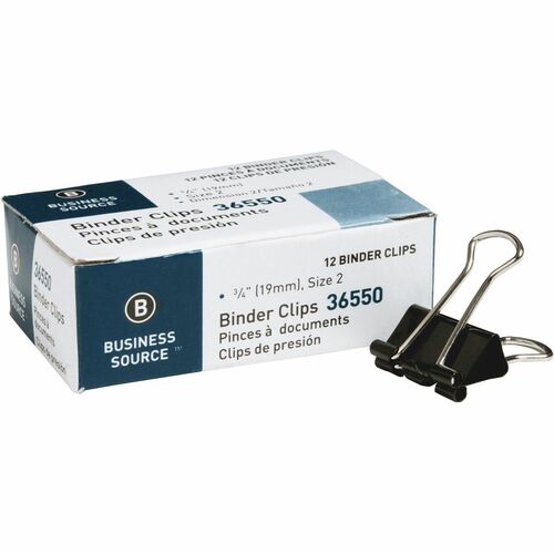 Business Source BSN36550 Fold-back Binder Clips