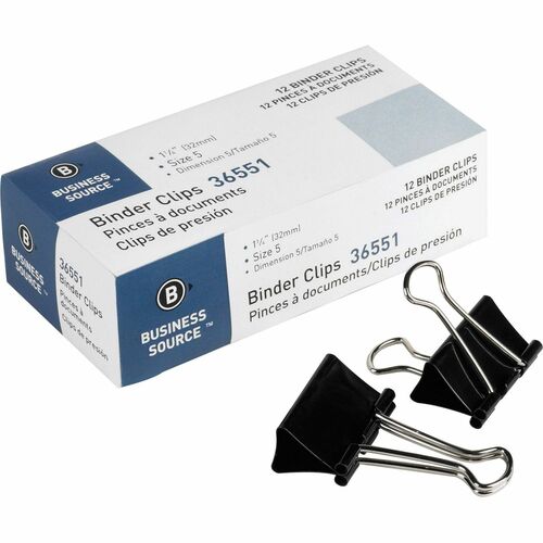 Business Source BSN36551 Fold-back Binder Clips