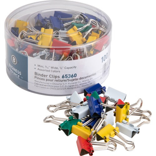 Business Source BSN65360 Colored Fold-back Binder Clips