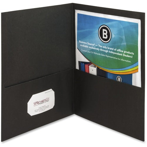 Business Source BSN78490 Letter Recycled Pocket Folder