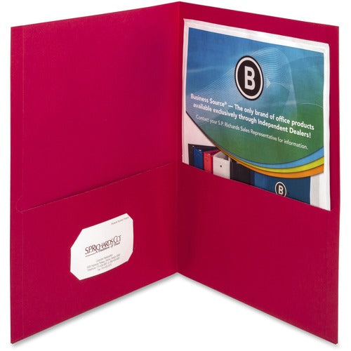 Business Source BSN78494 Letter Pocket Folder