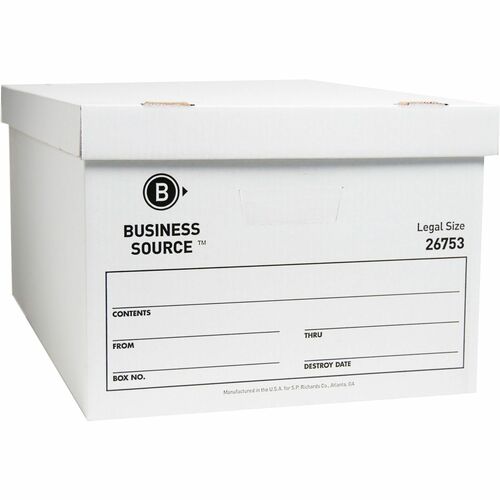 Business Source BSN26753 Lift-off Lid Light Duty Storage Box
