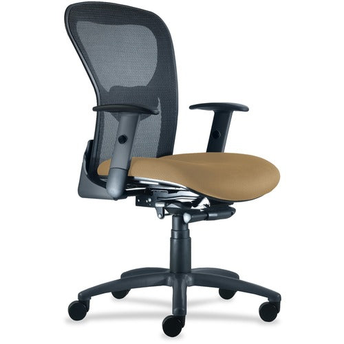 9 to 5 Seating NTF1560Y2A8B111 Strata 1560 Mid Back Mesh Chair with Silver Accent