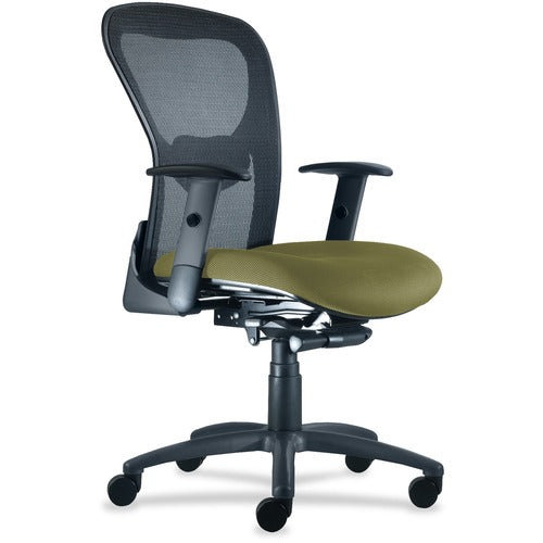 9 to 5 Seating NTF1560Y2A8B112 Strata 1560 Mid Back Mesh Chair with Silver Accent