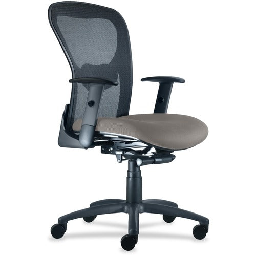 9 to 5 Seating NTF1560Y2A8B113 Strata 1560 Mid Back Mesh Chair with Silver Accent