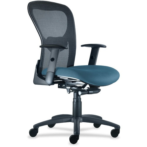9 to 5 Seating NTF1560Y2A8B115 Strata 1560 Mid Back Mesh Chair with Silver Accent