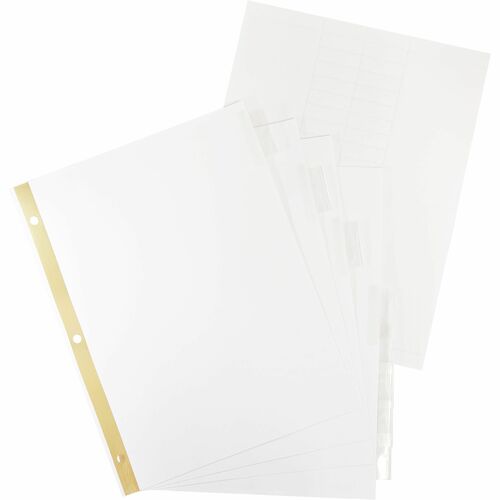 Business Source BSN16479 Tear-resistant Clear Tab Index Dividers